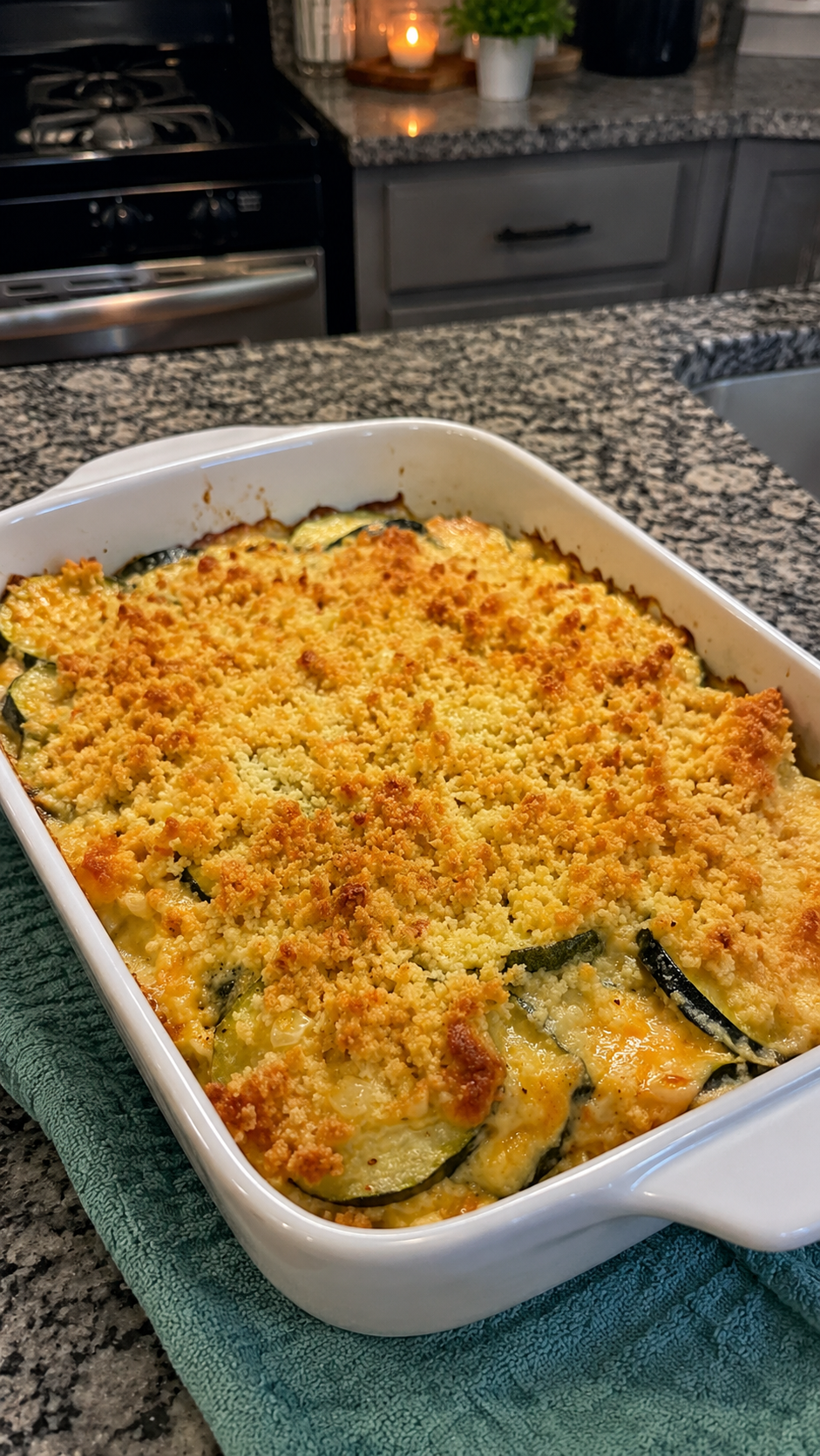 Baked Zucchini Gratin 1 Baked Zucchini Gratin