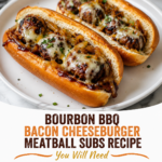bourbon bbq bacon cheeseburger meatball subs recipe 1