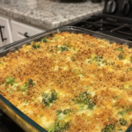 cheesy chicken broccoli protein casserole 1