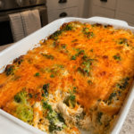 cheesy chicken broccoli protein casserole 1 2
