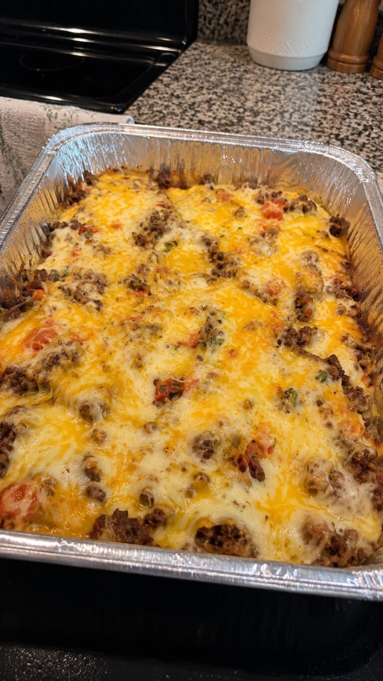 Cheesy Ground Beef Casserole