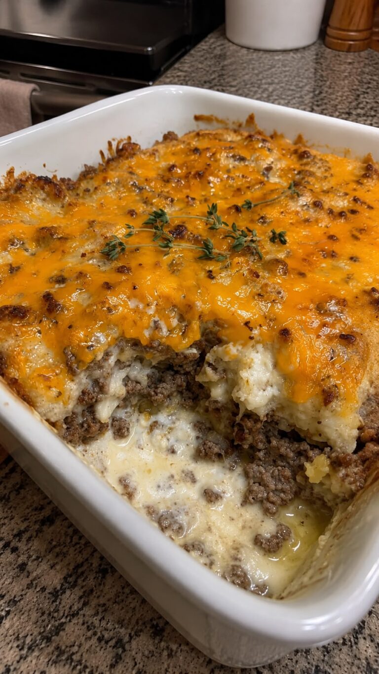 Cheesy Ground Beef Casserole