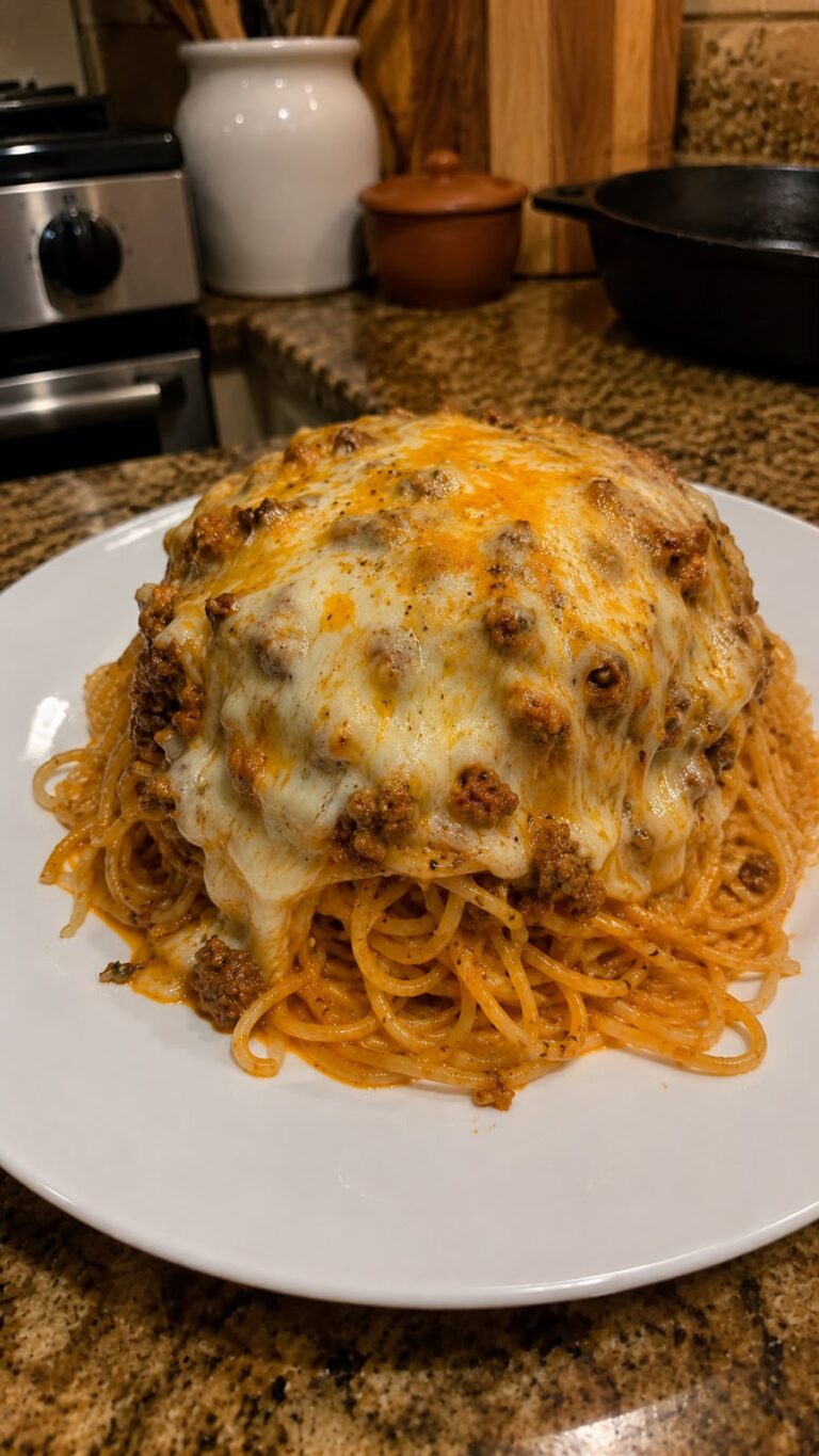 Cheesy Meat Sauce Pasta