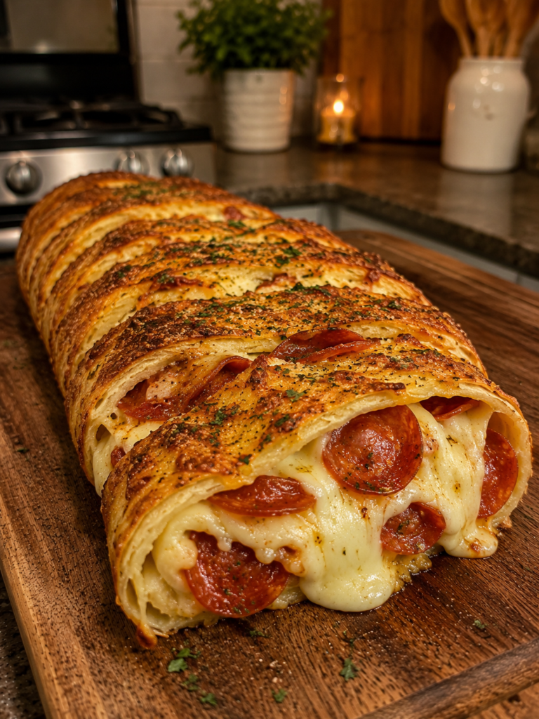 Cheesy Potato Roll Stromboli