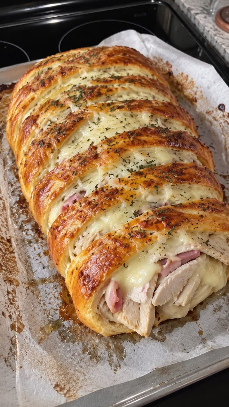 Chicken and Ham Puff Pastry Bake