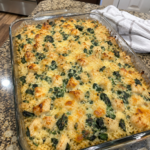 chicken rice spinach protein casserole 1
