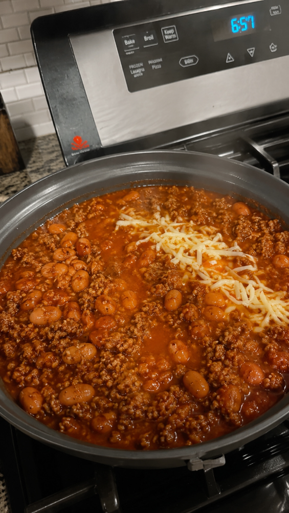Chili with Cheese Topping