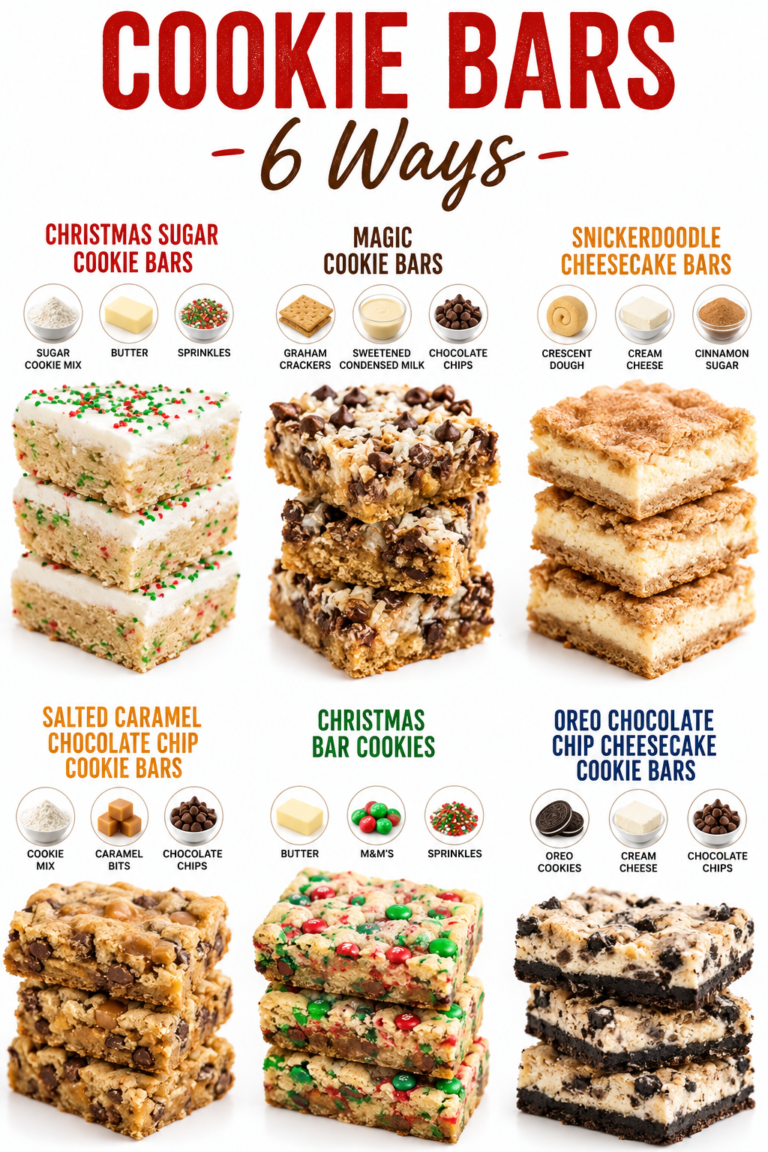 COOKIE BARS - 6 Ways -