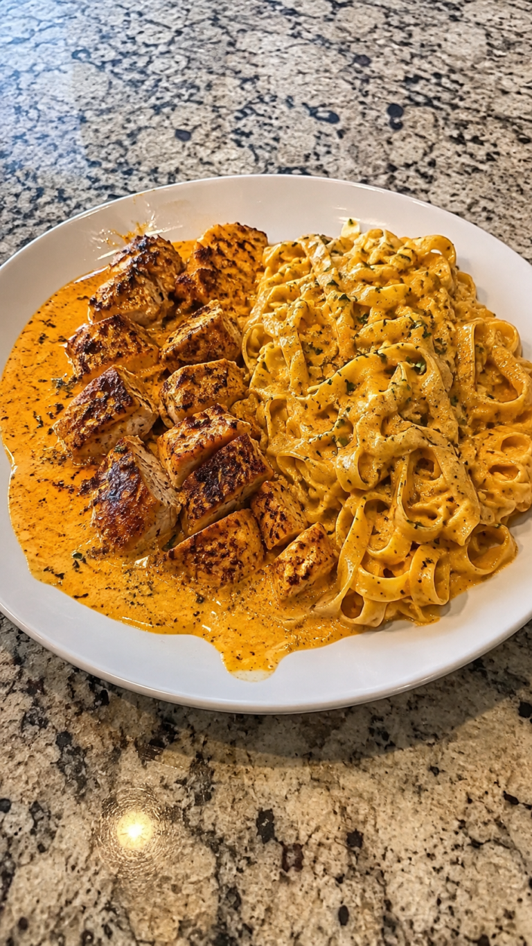 Creamy Cajun Chicken Fettuccine in Spicy Cajun Cream Sauce