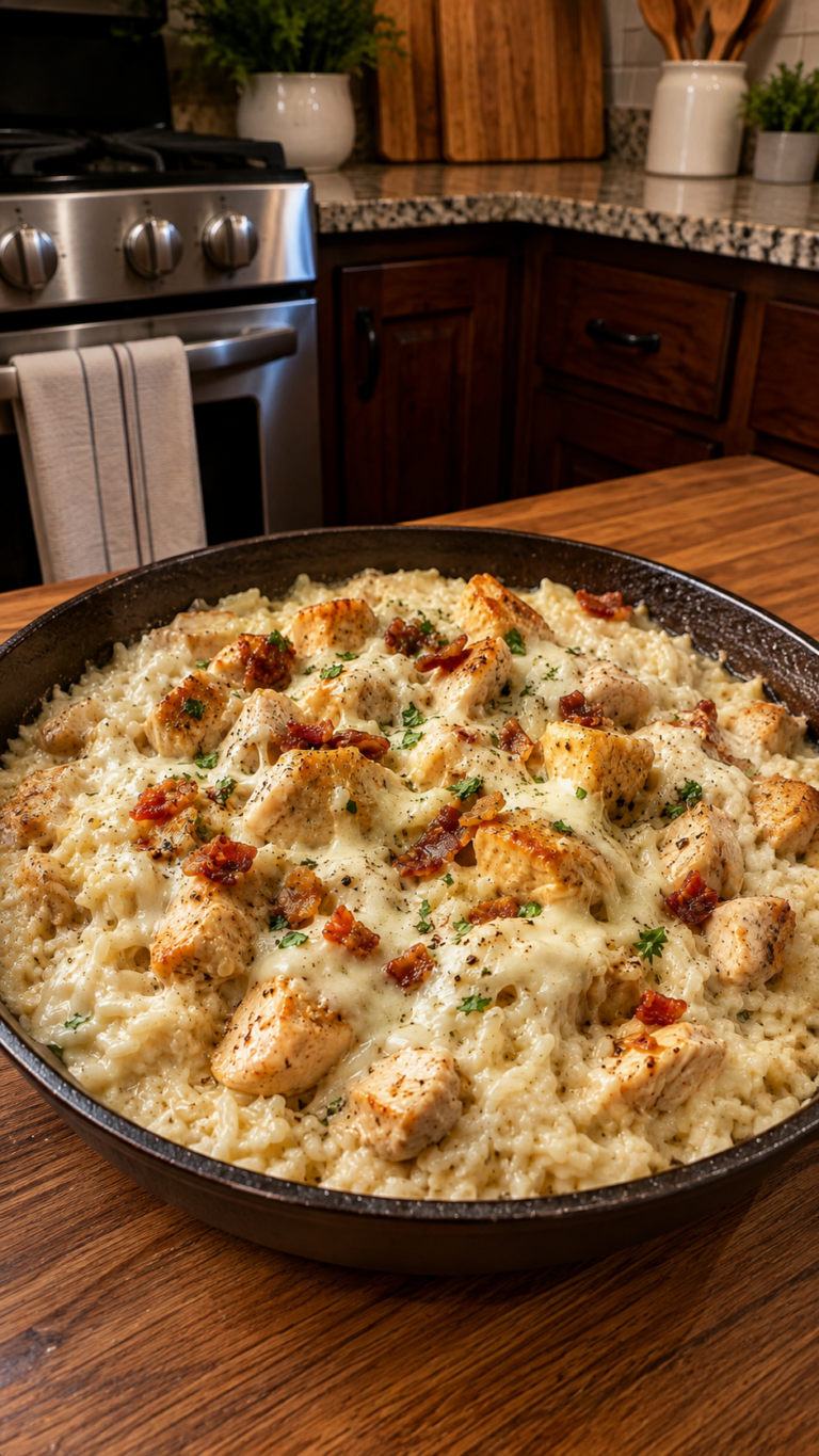 Creamy Chicken and Bacon Risotto