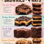 four indulgent easy homemade brownies 4 ways 1