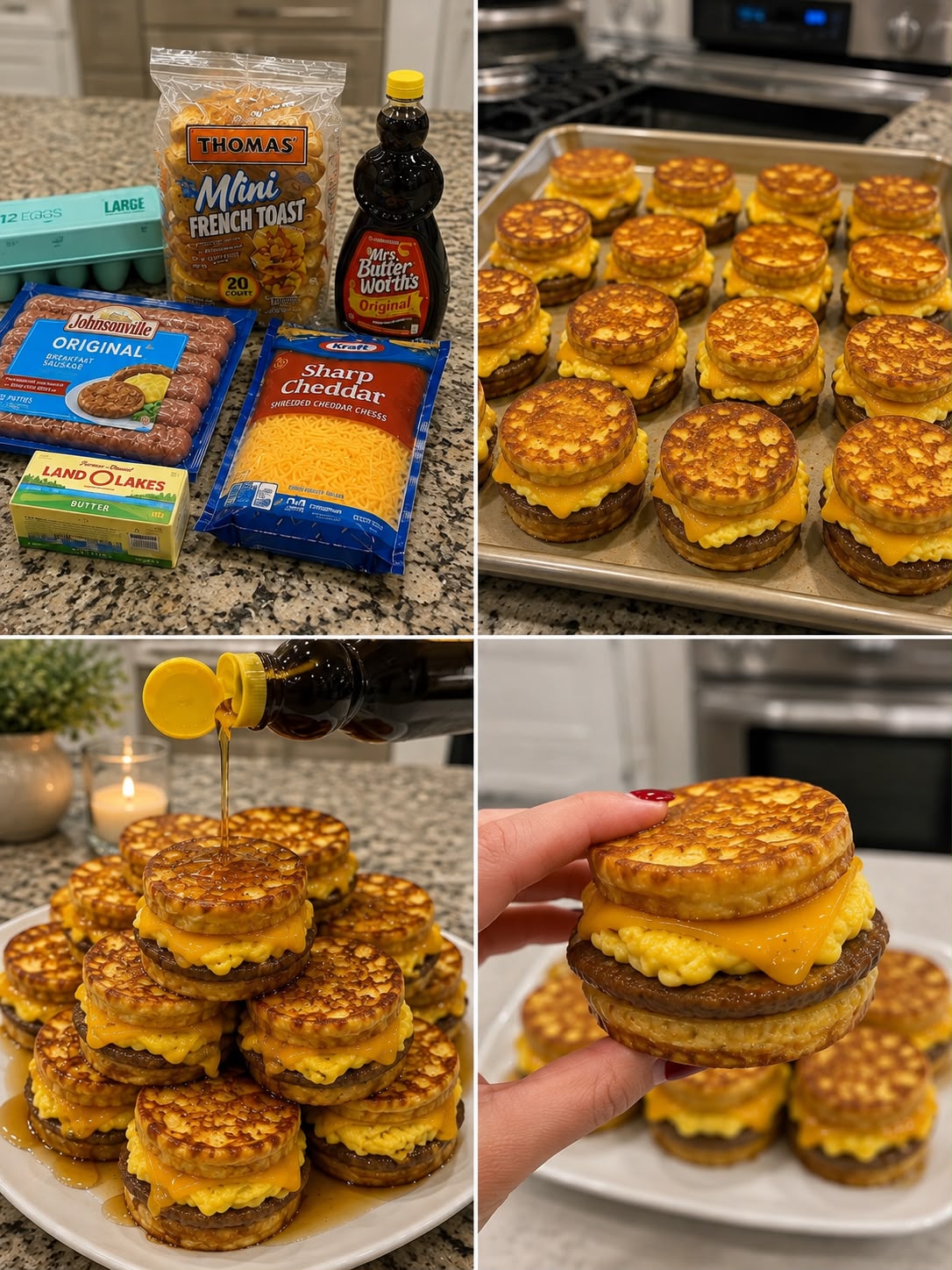 French Toast Breakfast Sandwiches 1 French Toast Breakfast Sandwiches