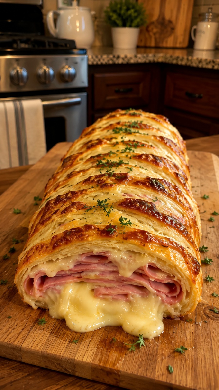 Ham and Cheese Puff Pastry Roll 1 Ham and Cheese Puff Pastry Roll
