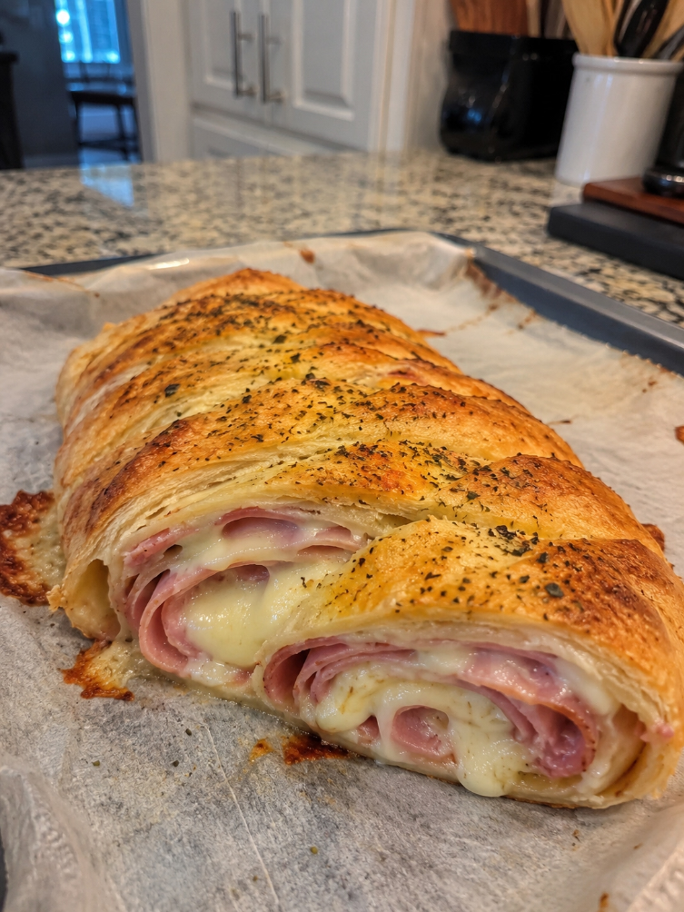 Ham and Cheese Puff Pastry Roll 1 Ham and Cheese Puff Pastry Roll