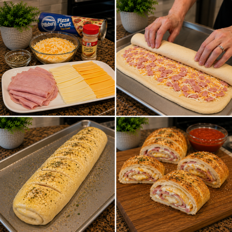 Ham & Cheese Stromboli.