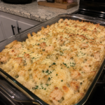 high protein chicken alfredo casserole 1