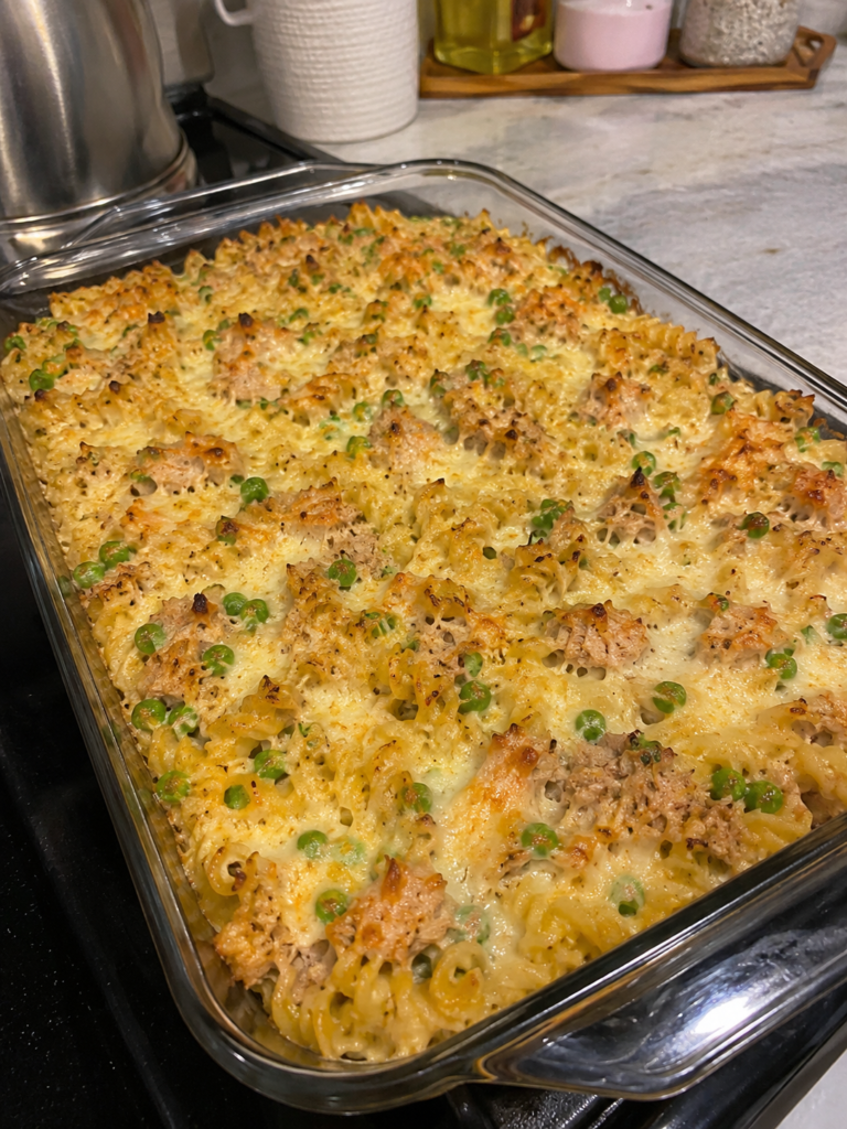 High-Protein Tuna Pasta Casserole