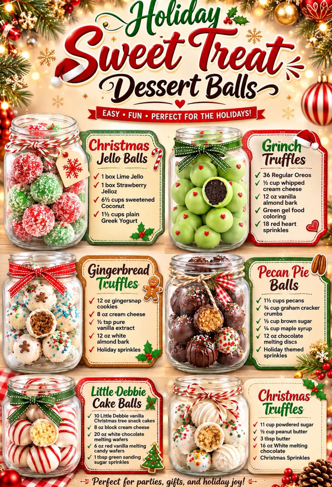 Holiday Sweet Treat Dessert Balls