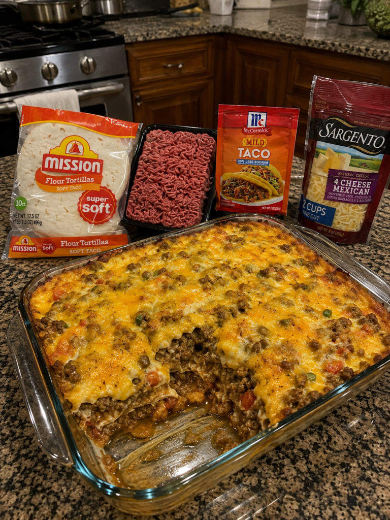 loaded taco casserole