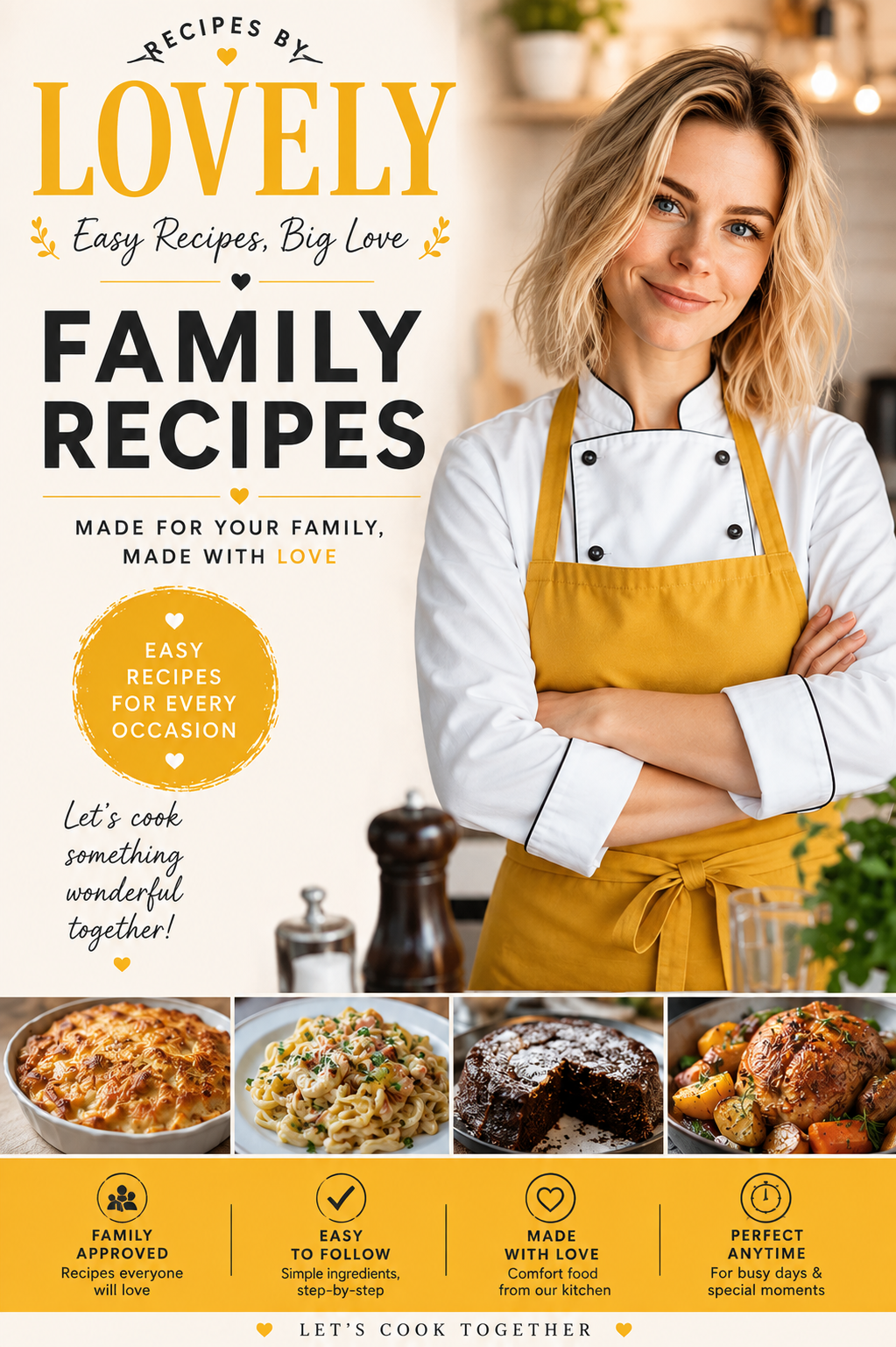 Lovely Family Recipes digital cookbook cover