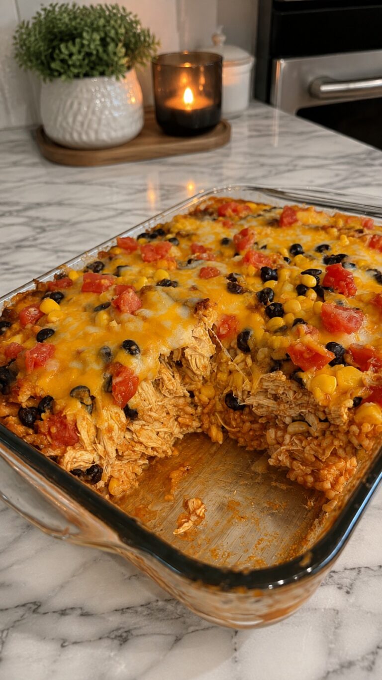 Mexican Chicken and Rice Casserole