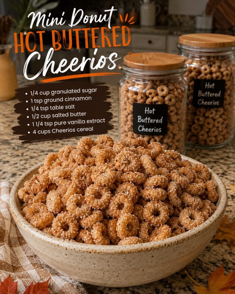 Mini Donut Hot Buttered Cheerios