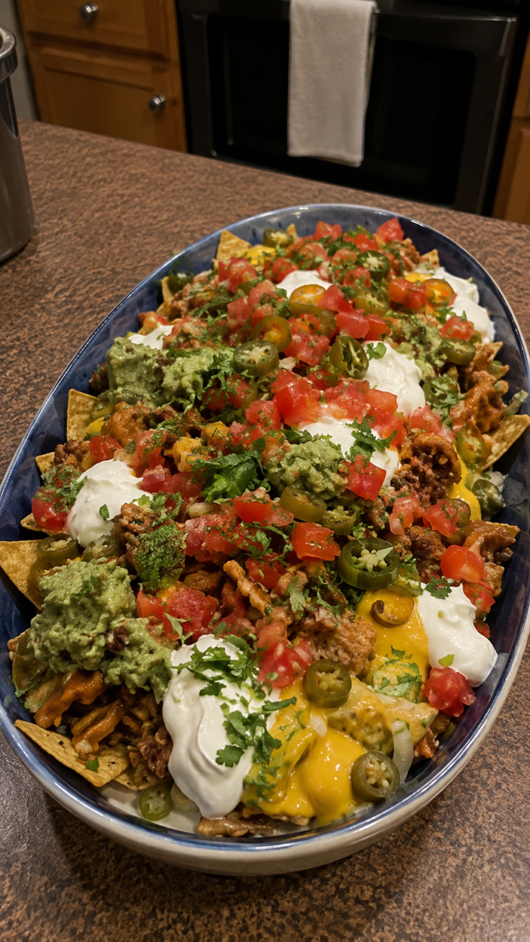Nachos with cheddar sauce