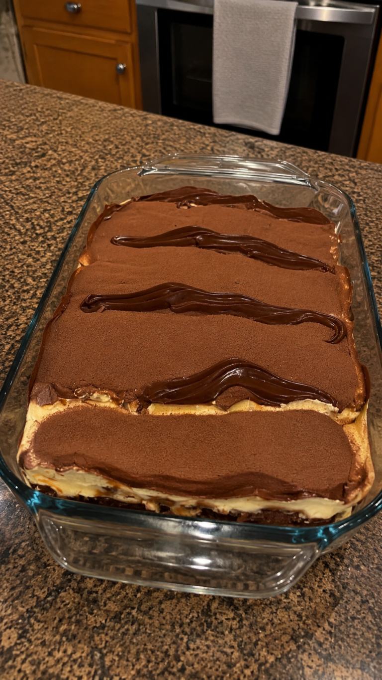 No bake eclair cake
