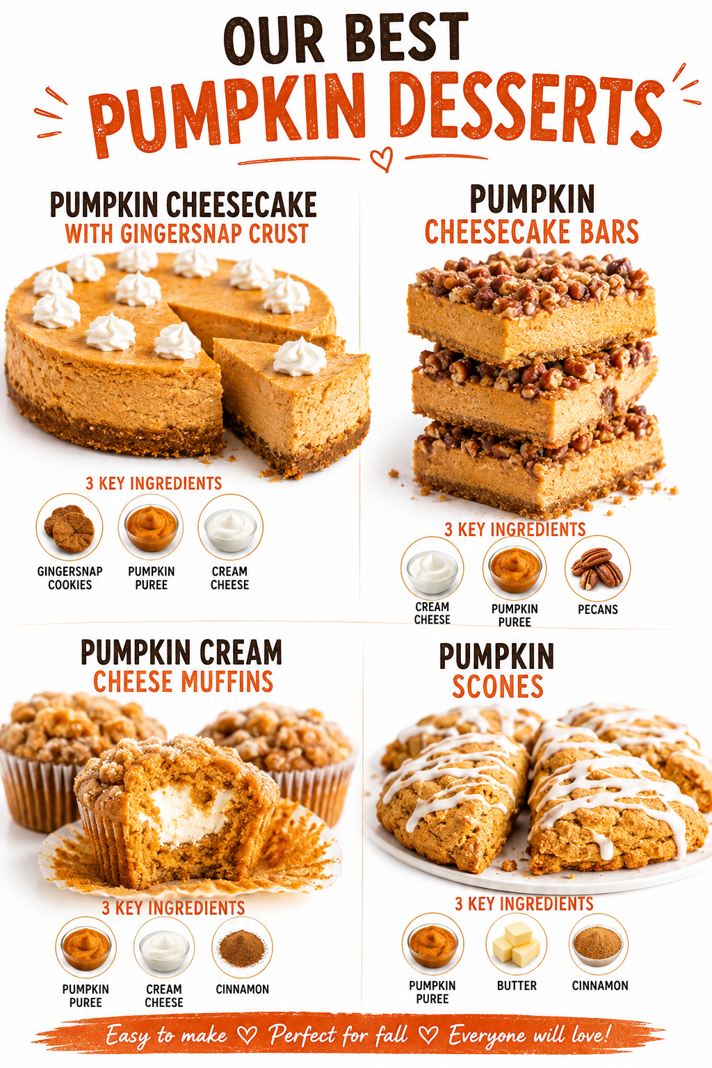 OUR BEST PUMPKIN DESSERTS 1 OUR BEST PUMPKIN DESSERTS