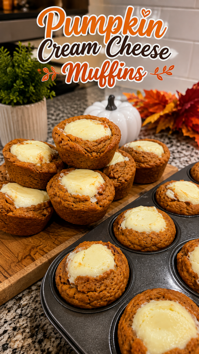 Pumpkin Cream Cheese Muffins