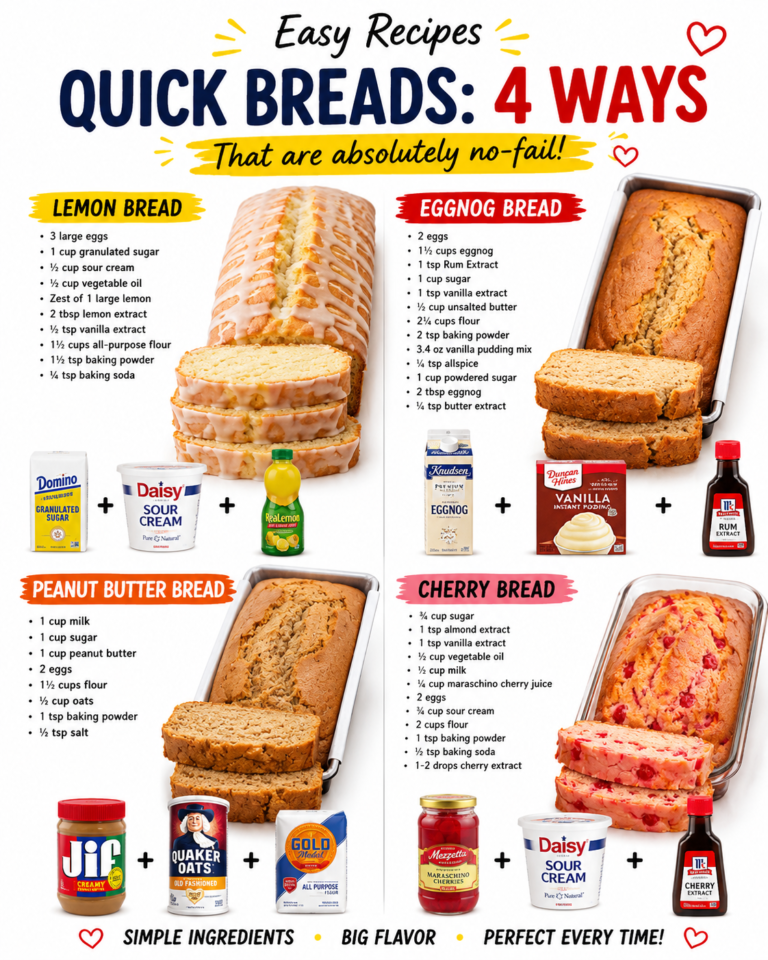 Quick Breads: 4 Ways