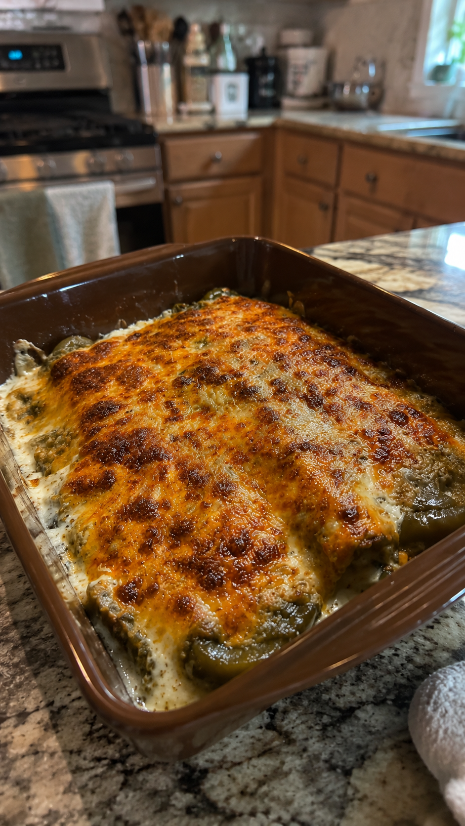 Roasted chiles with melty cheese 1 Roasted chiles with melty cheese