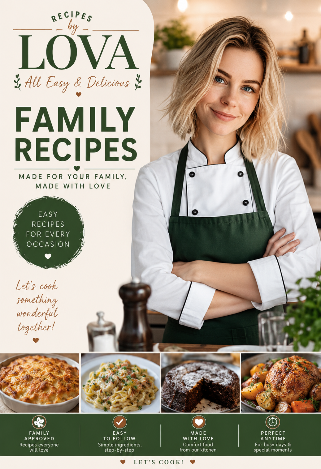 Family Recipes digital cookbook cover