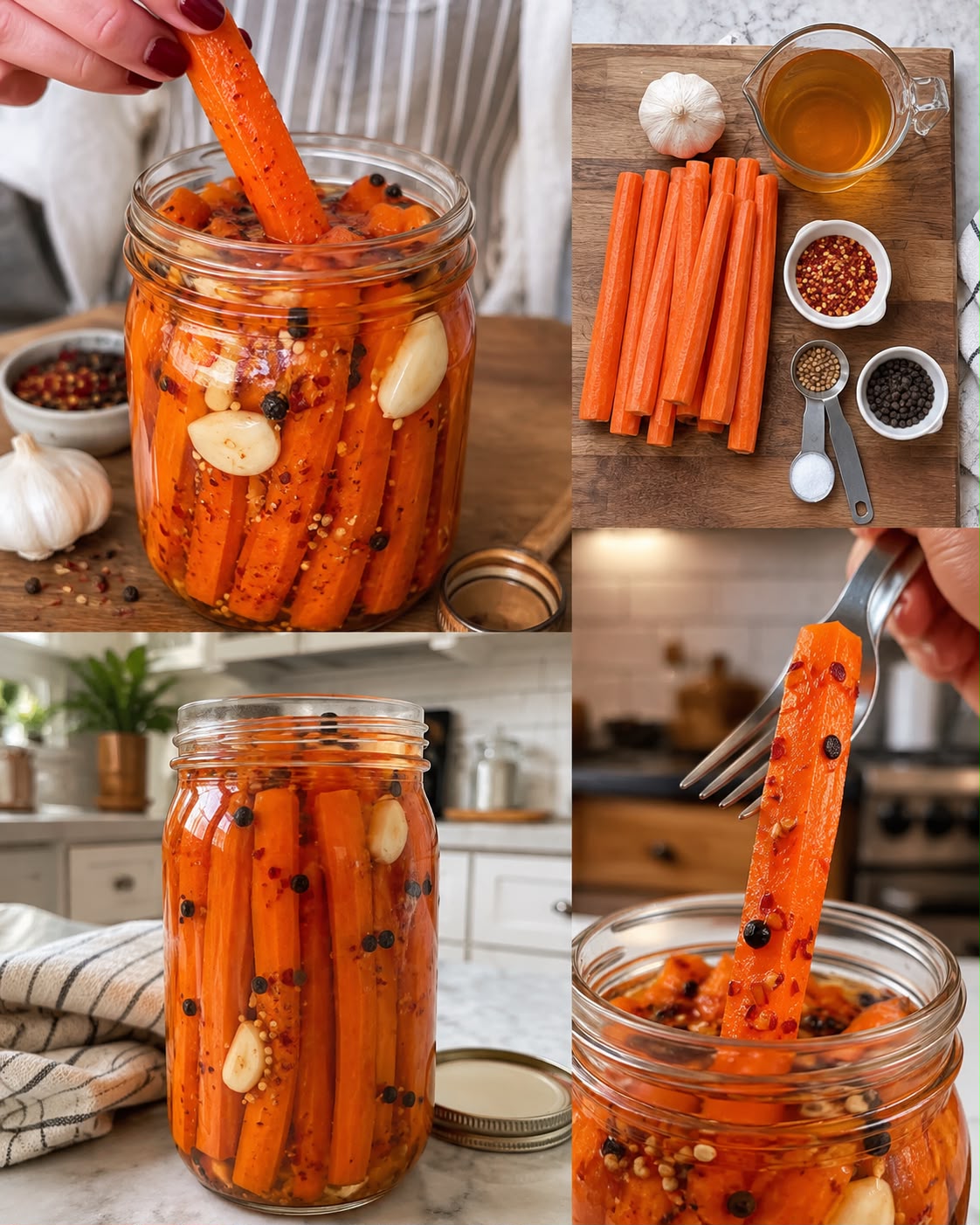 Spicy Pickled Carrots 1 Spicy Pickled Carrots