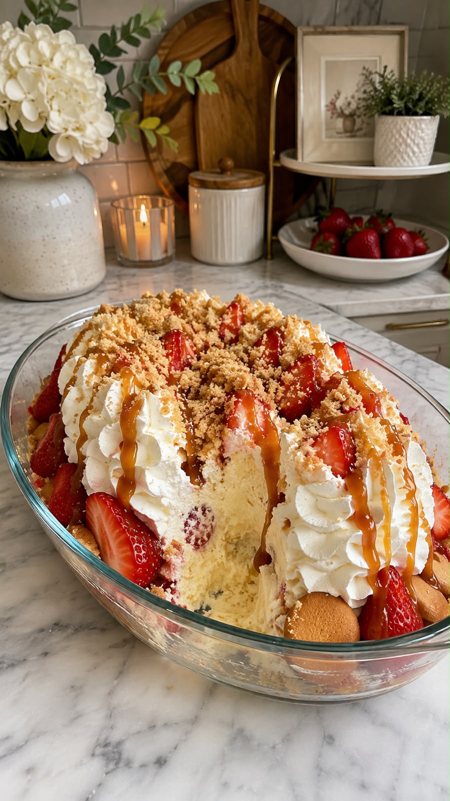 Strawberry Caramel Trifle 1 Strawberry Caramel Trifle