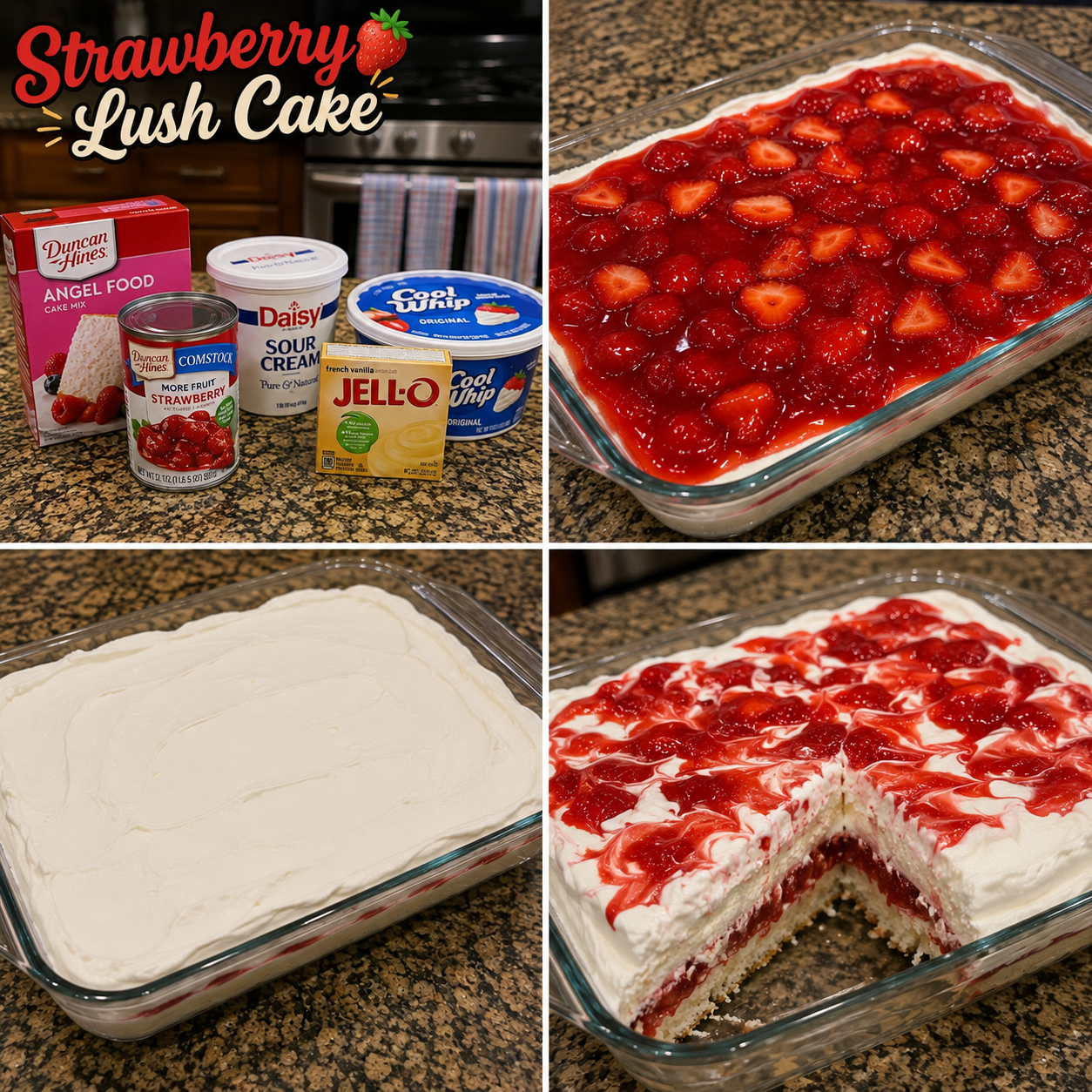 Strawberry Lush Cake 1 Strawberry Lush Cake