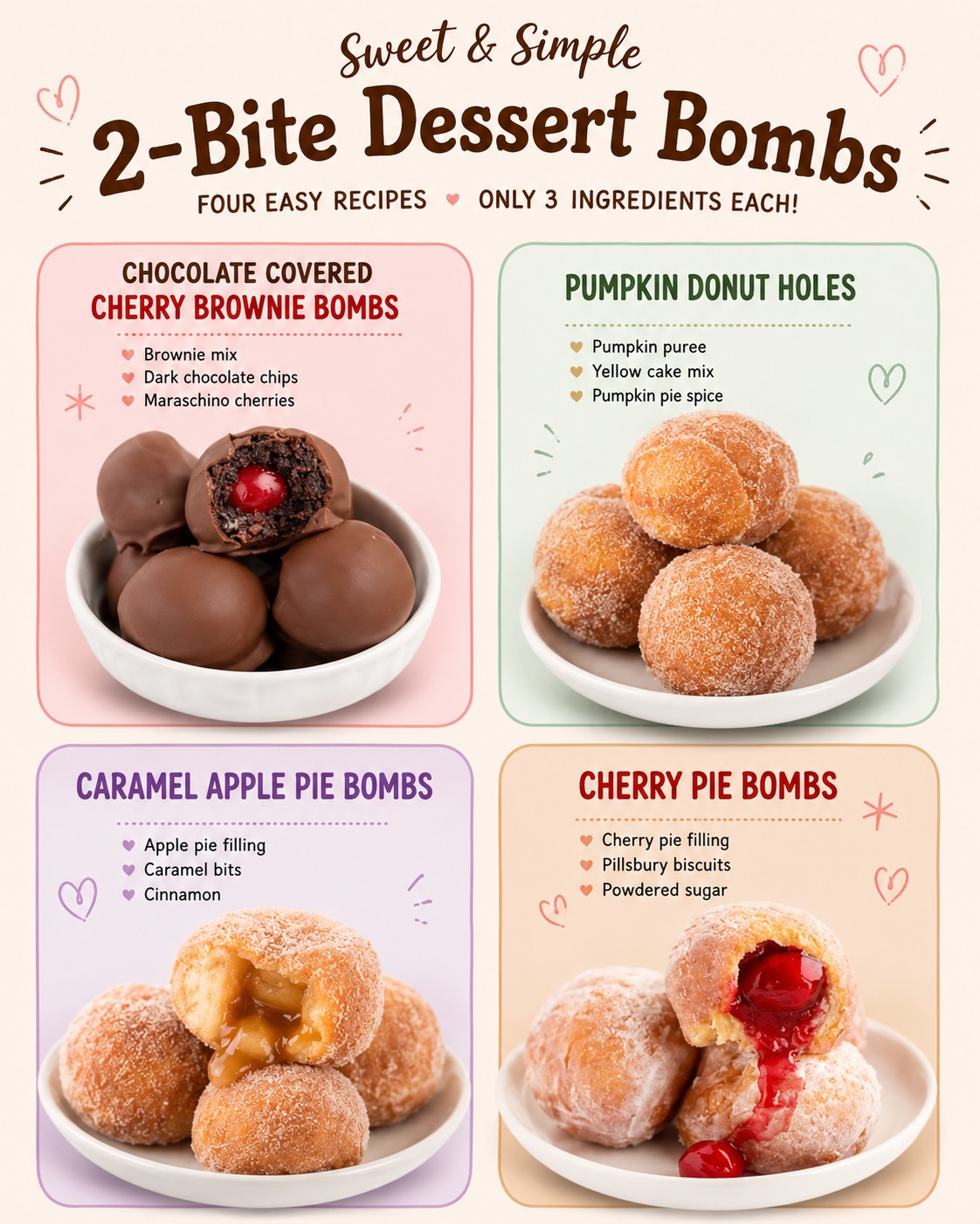 Sweet & Simple 2-Bite Dessert Bombs 1 Sweet & Simple 2-Bite Dessert Bombs