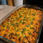 turkey taco rice protein casserole 1