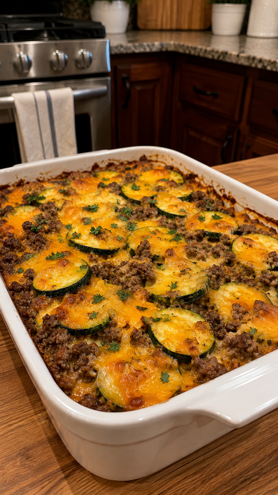 Zucchini and Ground Beef Casserole 1 Zucchini and Ground Beef Casserole
