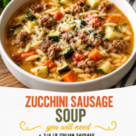 zucchini sausage soup 1